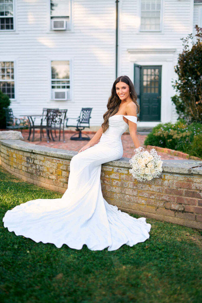 Bridal portrait at Mount Hope Farm.