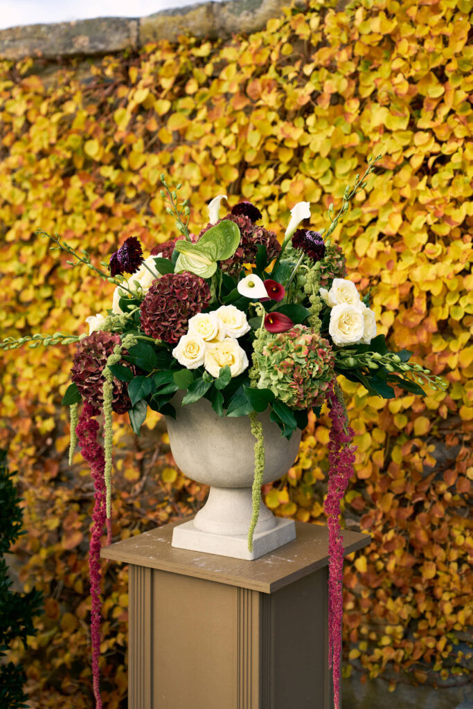 Ceremony flowers and design at Shepherd's Run