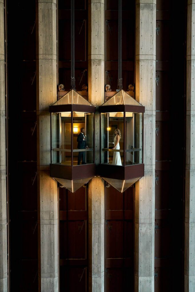 Boston wedding photographer captures couple in editorial portrait