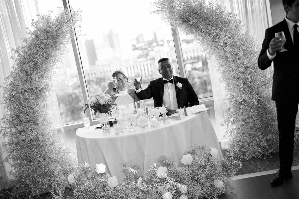 Boston wedding reception indoors at Hyatt Regency Cambridge